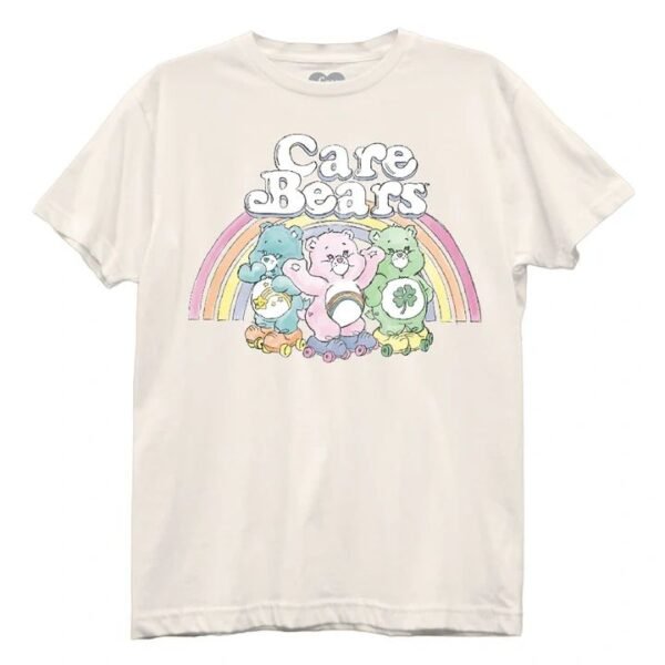 Care Bears T-Shirt Rainbow Roller Skate Bears Boyfriend Tee