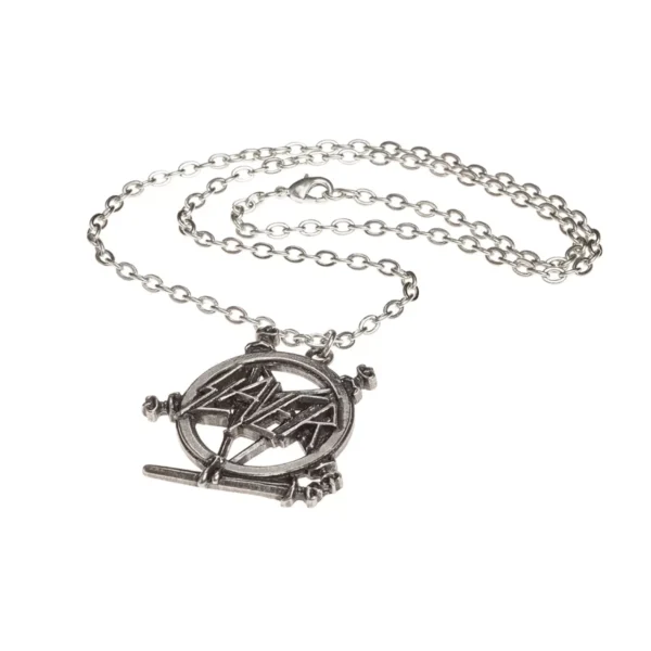 Metallica Cross Necklace Heavy Metal Pewter Rock Jewelry