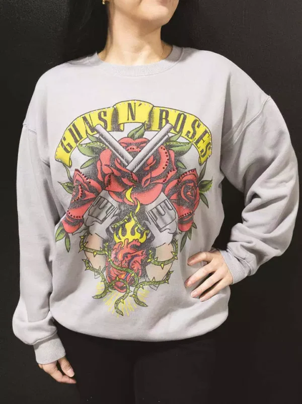 Guns n' Roses Sweatshirt Boutique Crystals Art Ltd Ed