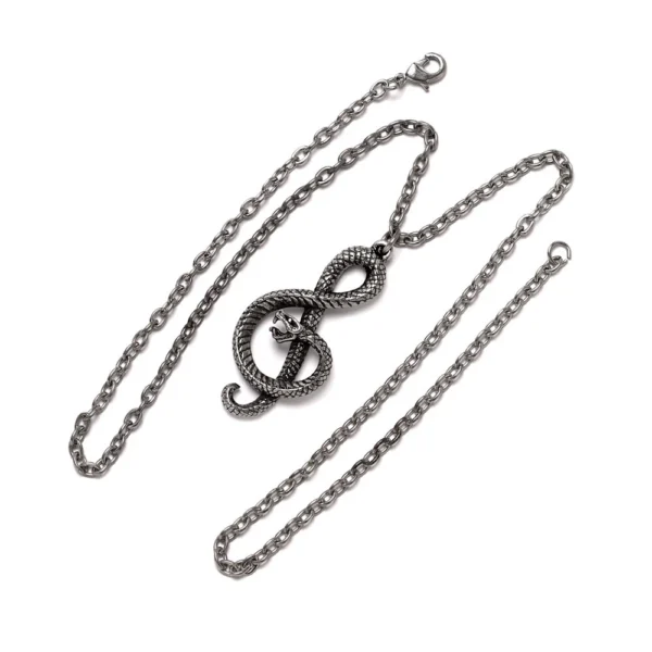 Serpent Snake Musical Staff Necklace NEW Alchemy Gothic 2023