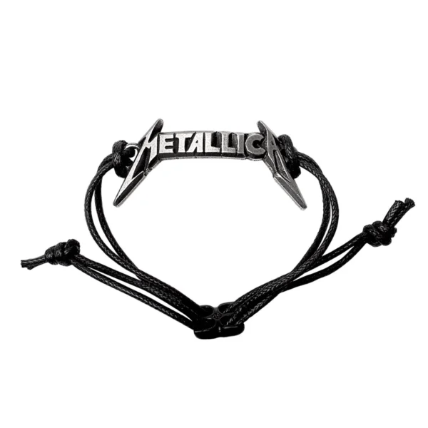 Metallica Rock Bracelet 1977  Pewter Charm Throng Bracelet