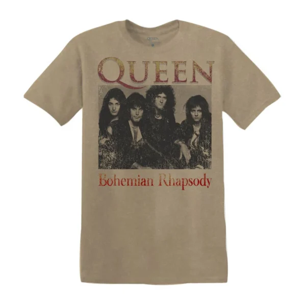 Queen Bohemian Rhapsody T-Shirt Freddy Mercury Rock Tee