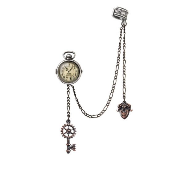 Uncle Albert's Steampunk Cuff chainged Stuff Earring