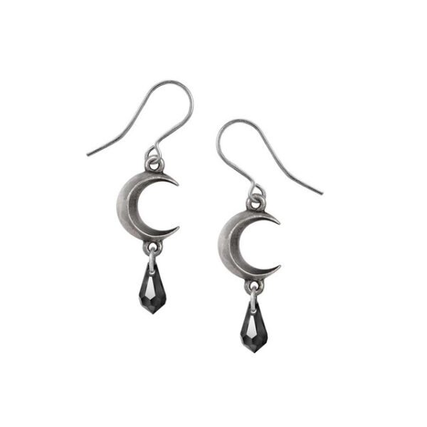 Tears of the Moon - Black Earrings