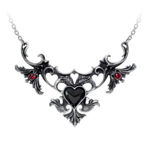 My love Pewter Oranate Heart Necklace
