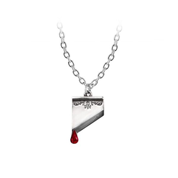Marie Antoinette Pewter Crystal Necklace