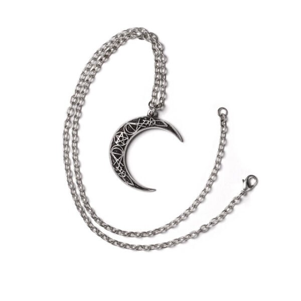Darkness Crescent Moon Necklace